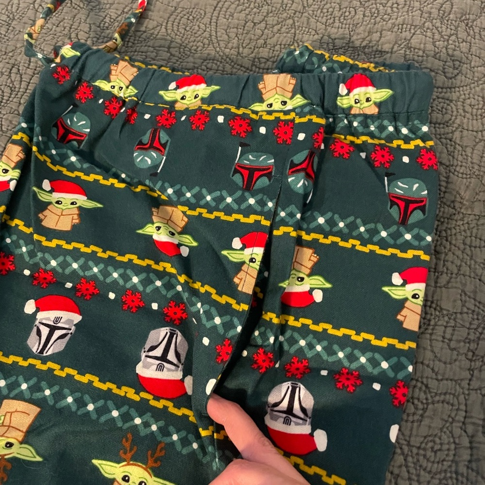 Hanna Andersson Green Star Wars Pajama Bottoms